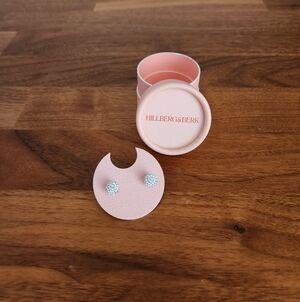 Hillberg & Berk Small Sparkle Ball Stud Earrings